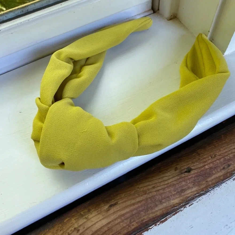 Anthropologie Ezra Knot Yellow Headband